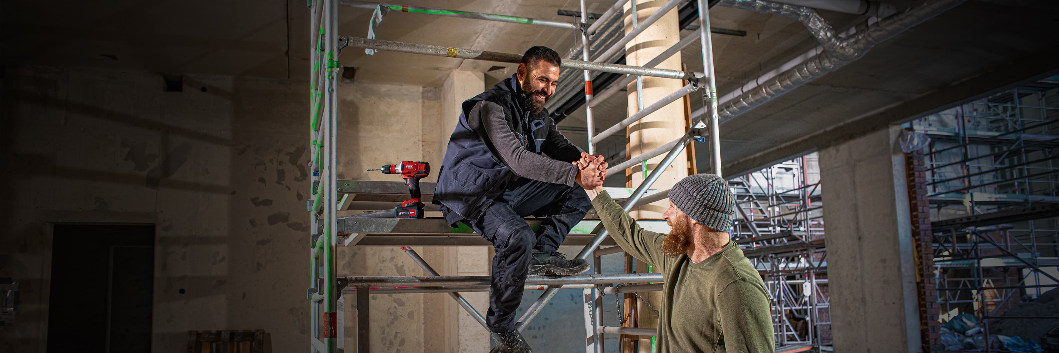 Two FLEX proformers at the construction site