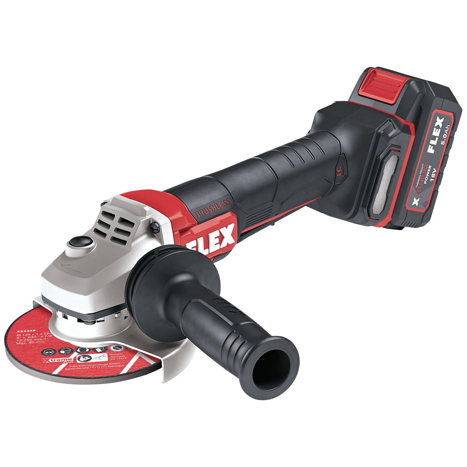 FLEX LBP 125-15 18-EC cordless angle grinder with padelswitch