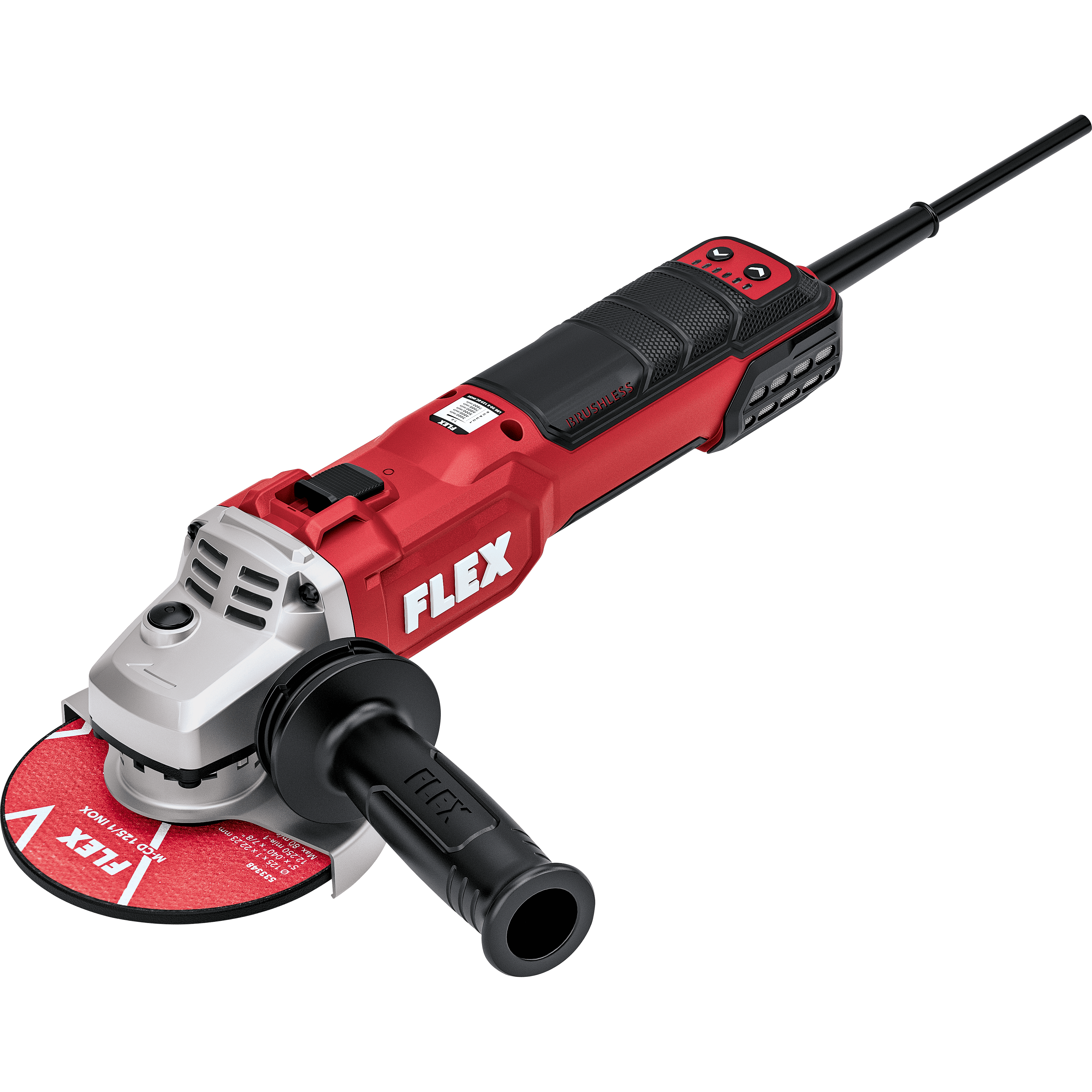 Angle grinder LBE 20-8 125-EC INOX – specially optimised for stainless steel applications.
